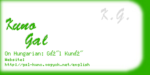 kuno gal business card